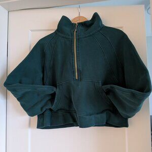 Lululemon | Oversized Funnel-Neck Scuba Half-Zip | Size M/L | Emerald Green